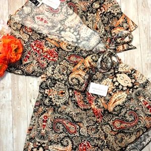 🍉3/$20 Windsor Paisley 2pc short & crop top set